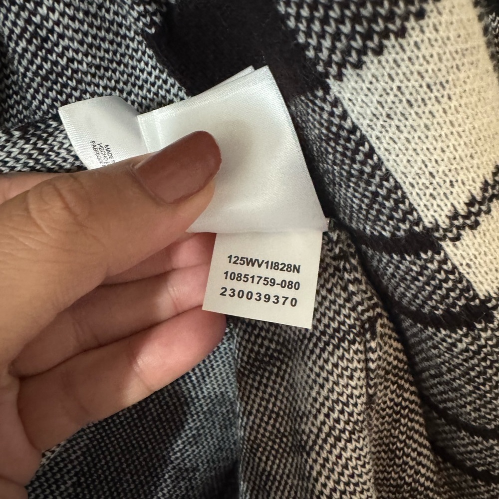 Kasper Monochrome Plaid Trench Coat - Picture 8 of 10